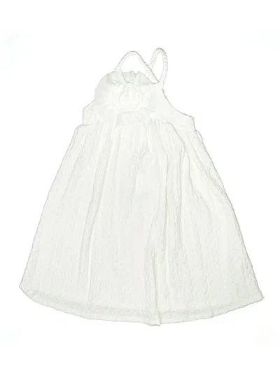 Pre-owned Zara Kids' Dress In White