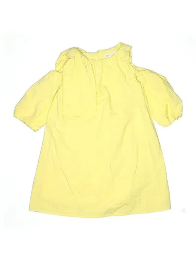 Pre-owned Zara Kids' Dress In Yellow