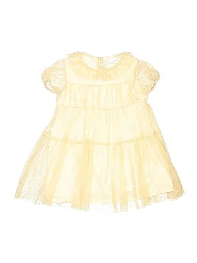 Pre-owned Zara Kids' Dress In Yellow
