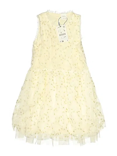 Pre-owned Zara Kids' Dress In Yellow
