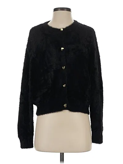 Pre-owned Zara Faux Fur Jacket In Black