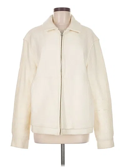Pre-owned Zara Faux Fur Jacket In White