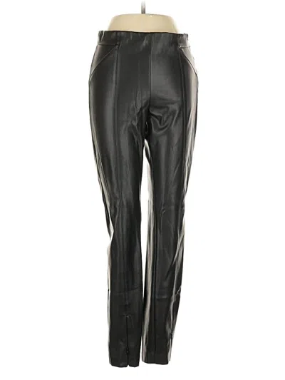 Pre-owned Zara Faux Leather Pants In Black