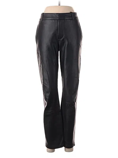 Pre-owned Zara Faux Leather Pants In Black