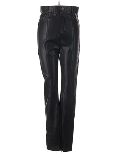 Zara Faux Leather Pants In Black
