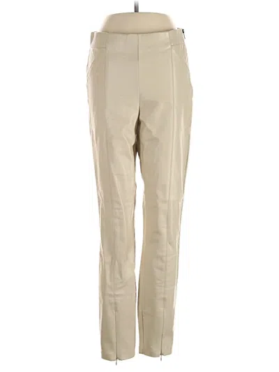 Pre-owned Zara Faux Leather Pants In Tan
