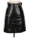 Zara Faux Leather Skirt In Black