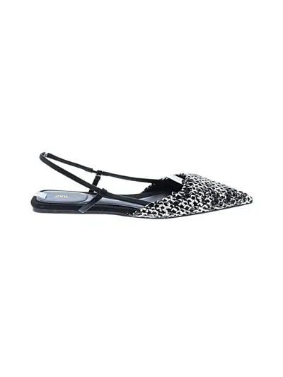 Pre-owned Zara Flats In Black