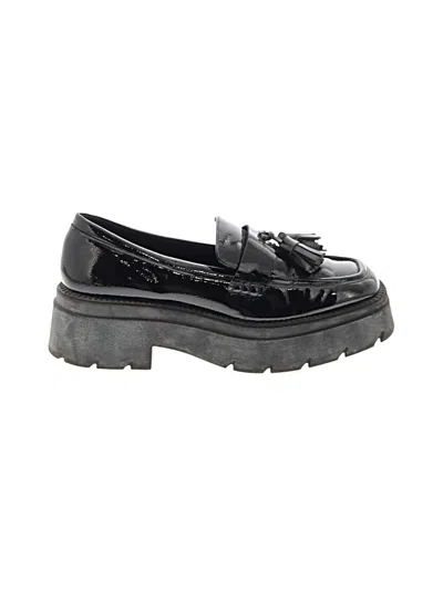 Pre-owned Zara Flats In Black