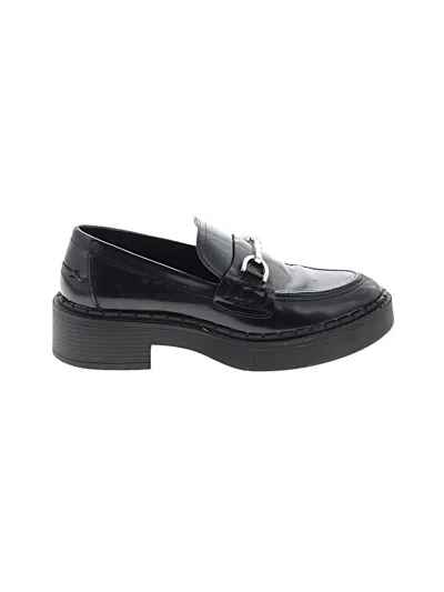 Pre-owned Zara Flats In Black