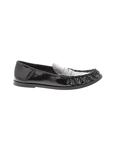 Pre-owned Zara Flats In Black