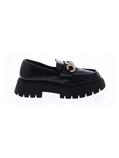 Pre-owned Zara Flats In Black