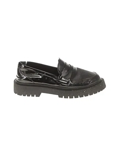 Pre-owned Zara Flats In Black