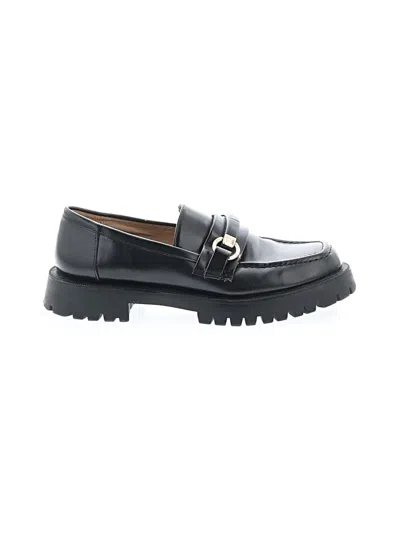 Pre-owned Zara Flats In Black