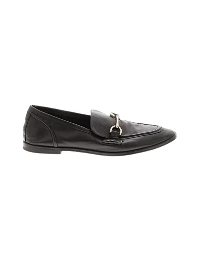 Pre-owned Zara Flats In Black