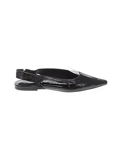 Pre-owned Zara Flats In Black