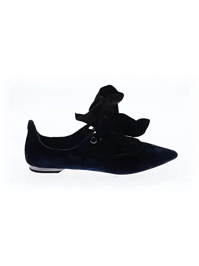 Pre-owned Zara Flats In Black