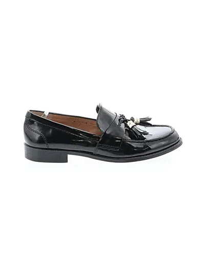 Pre-owned Zara Flats In Black