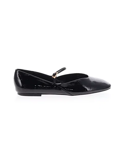 Pre-owned Zara Flats In Black