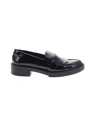 Pre-owned Zara Flats In Black