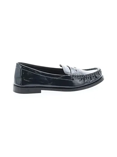 Pre-owned Zara Flats In Black