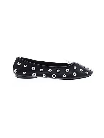 Pre-owned Zara Flats In Black