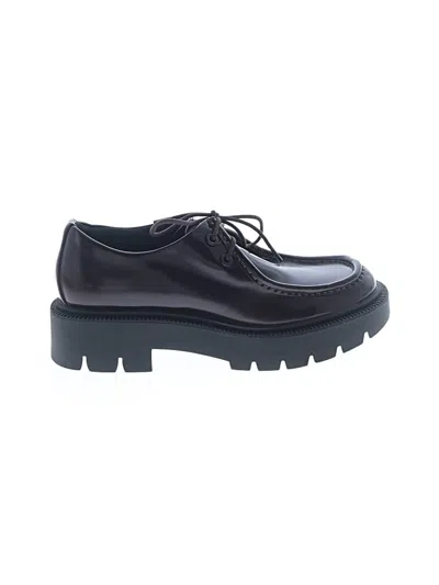 Pre-owned Zara Flats In Black
