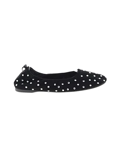Pre-owned Zara Flats In Black