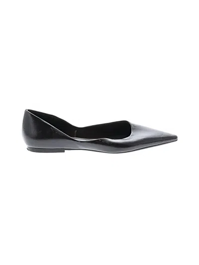 Pre-owned Zara Flats In Black