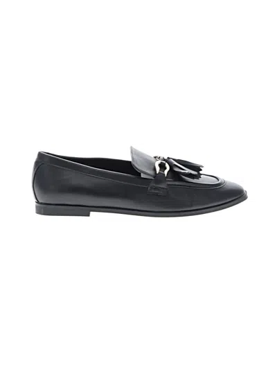 Pre-owned Zara Flats In Black