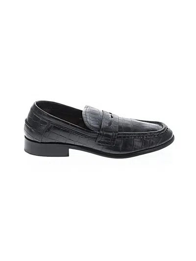 Pre-owned Zara Flats In Black