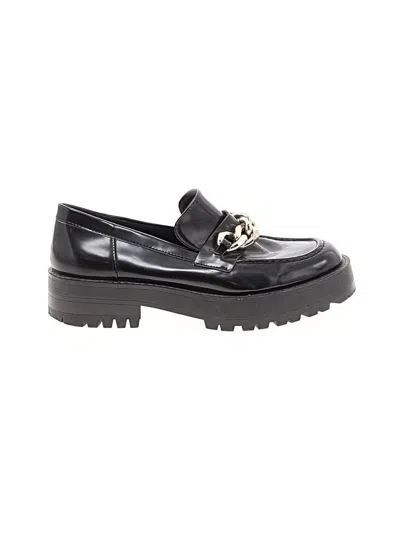 Pre-owned Zara Flats In Black