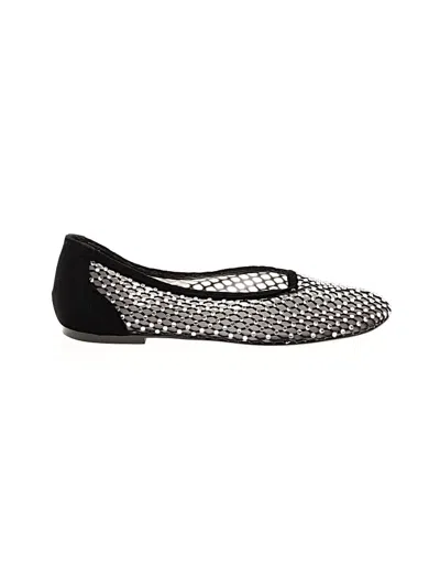 Pre-owned Zara Flats In Black