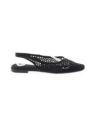 Pre-owned Zara Flats In Black