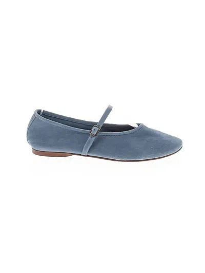Pre-owned Zara Flats In Blue