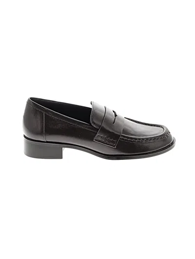 Pre-owned Zara Flats In Brown