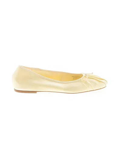 Pre-owned Zara Flats In Gold