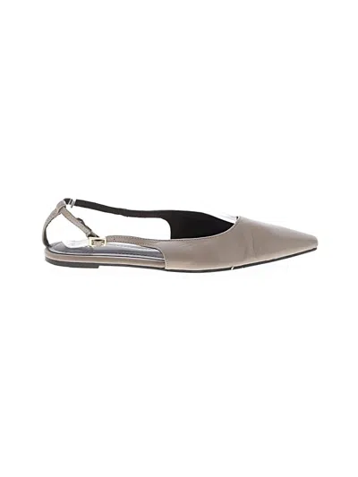 Pre-owned Zara Flats In Gray
