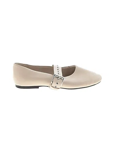 Pre-owned Zara Flats In Ivory