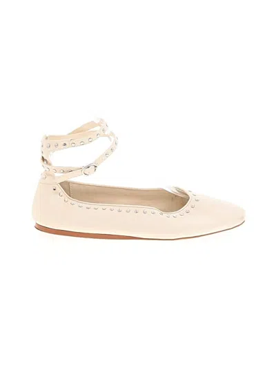 Pre-owned Zara Flats In Ivory