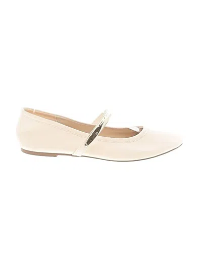 Pre-owned Zara Flats In Ivory