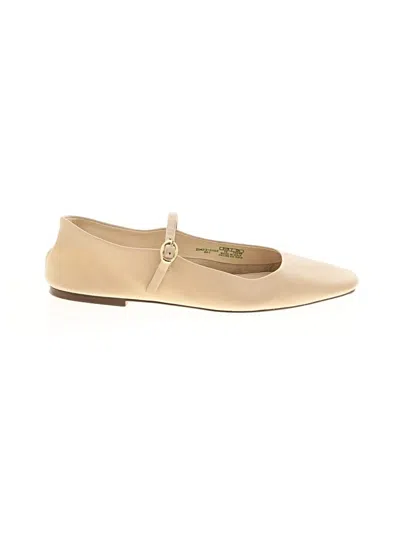 Pre-owned Zara Flats In Ivory