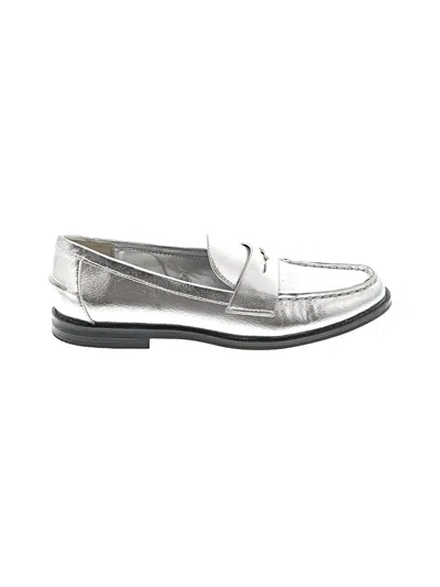 Pre-owned Zara Flats In Silver