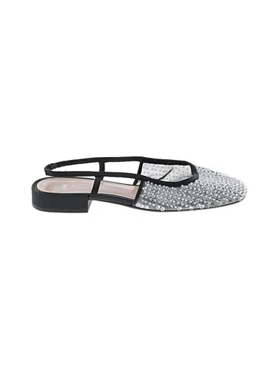 Pre-owned Zara Flats In Silver