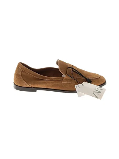 Zara Flats In Tan