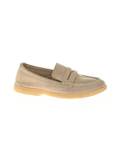 Pre-owned Zara Flats In White