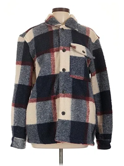 Pre-owned Zara Fleece Jacket In Gray