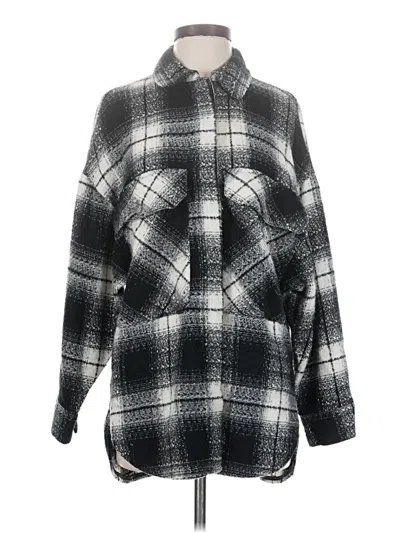 Pre-owned Zara Fleece Jacket In Gray