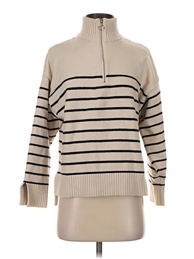 Pre-owned Zara Fleece Jacket In Ivory