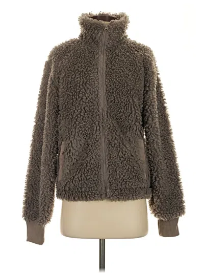 Zara Fleece Jacket In Gray
